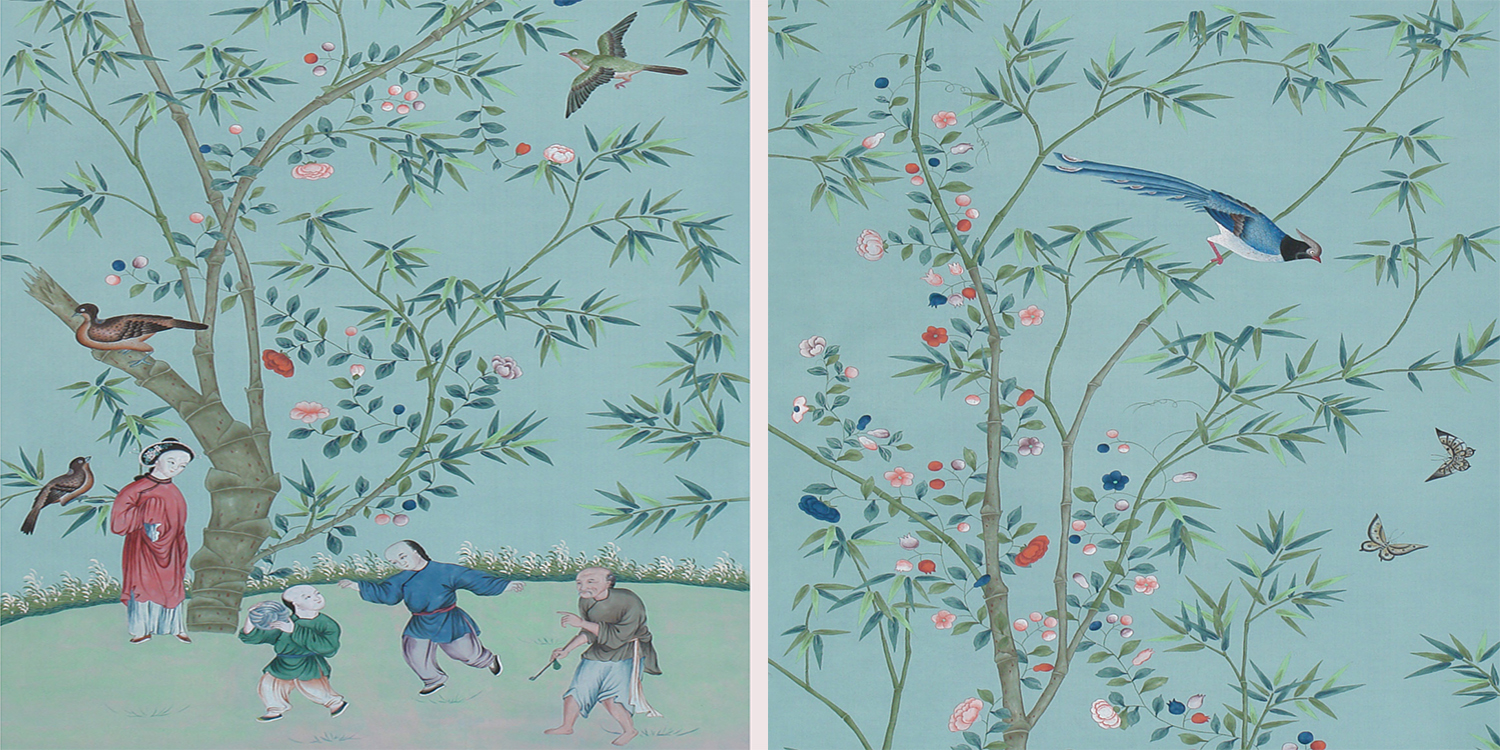 Обои ручная роспись Belton Duck Egg - фото №1