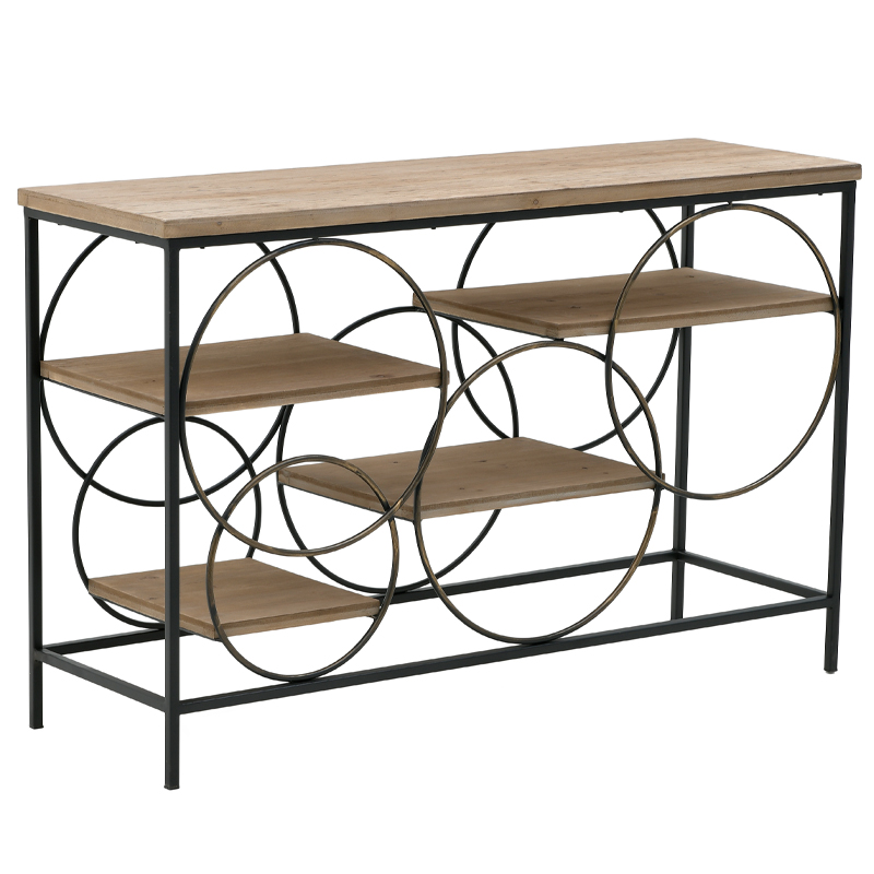 Консоль Circles Loft Console Черный Бежево-серый в Санкт-петербурге | Loft Concept 