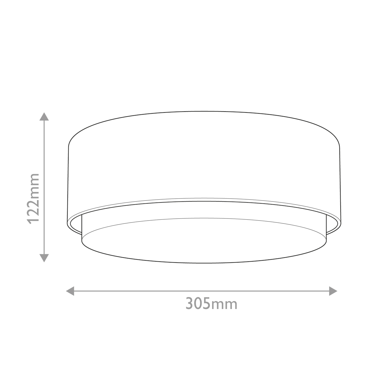 Потолочный светильник круглой формы с белым матовым плафоном Hinkley в Санкт-петербурге