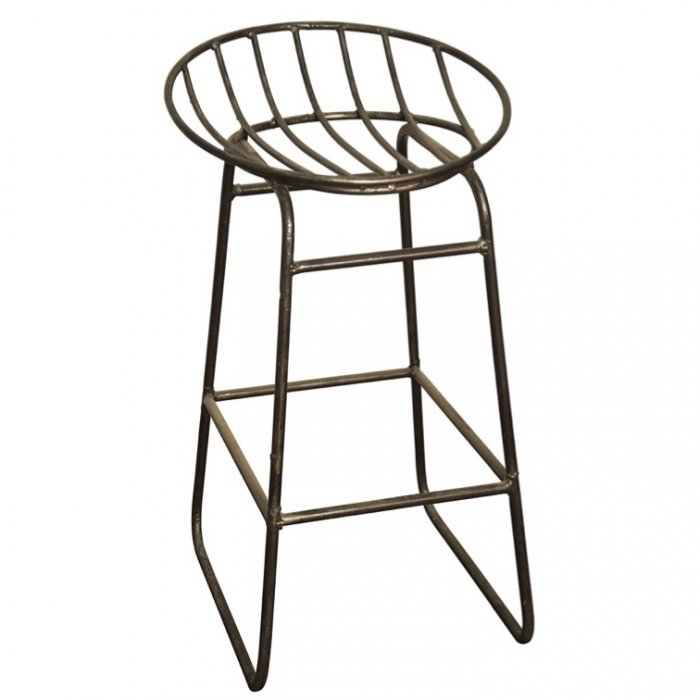 Барный стул Industrial Iron Grille Bar Stool Латунь в Санкт-петербурге | Loft Concept 