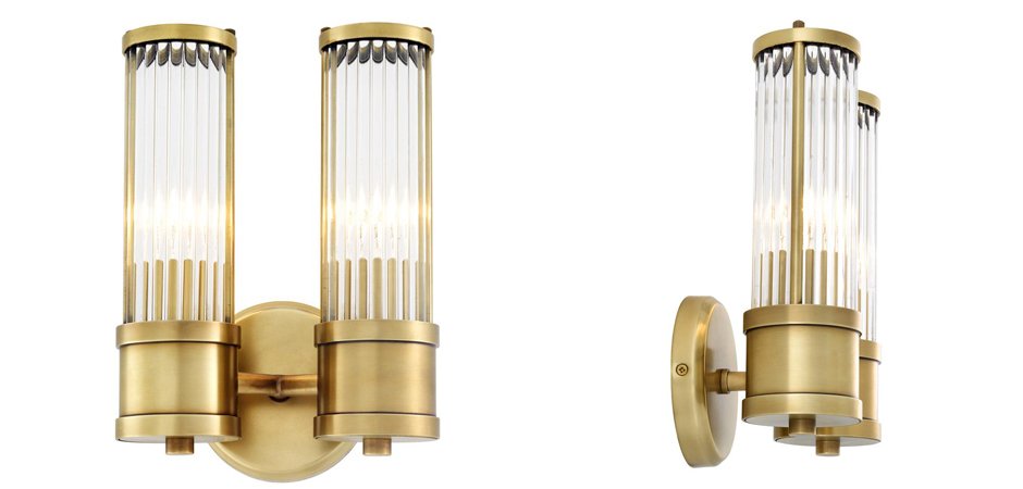 Бра Wall Lamp Claridges Dual Brass - Loft-Concept в Санкт-петербурге