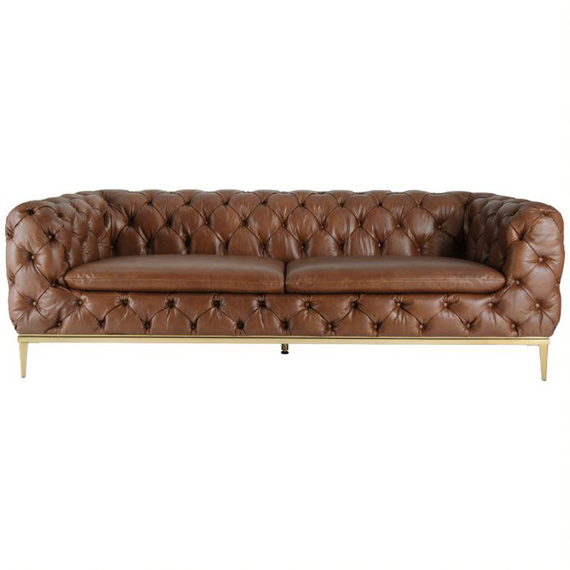 Диван Dorsten Sofa brown leather Коричневый в Санкт-петербурге | Loft Concept 