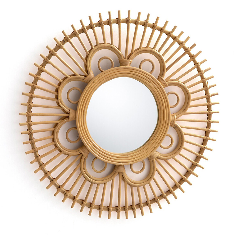 Зеркало Mirror Rattan Round D65  в Санкт-петербурге | Loft Concept 