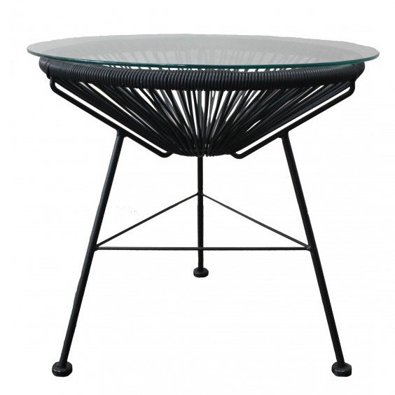 Приставной стол Acapulco side table Black Морская синь Желтый Черный Белый Зеленый Оранжевый в Санкт-петербурге | Loft Concept 