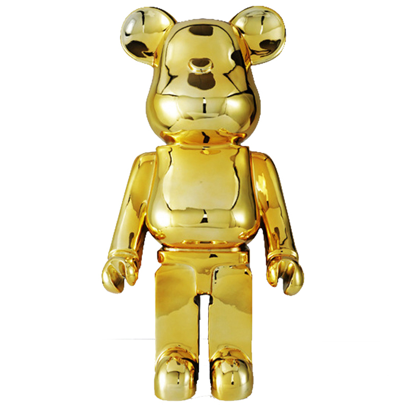 Статуэтка Bearbrick Gold Глянцевое золото в Санкт-петербурге | Loft Concept 