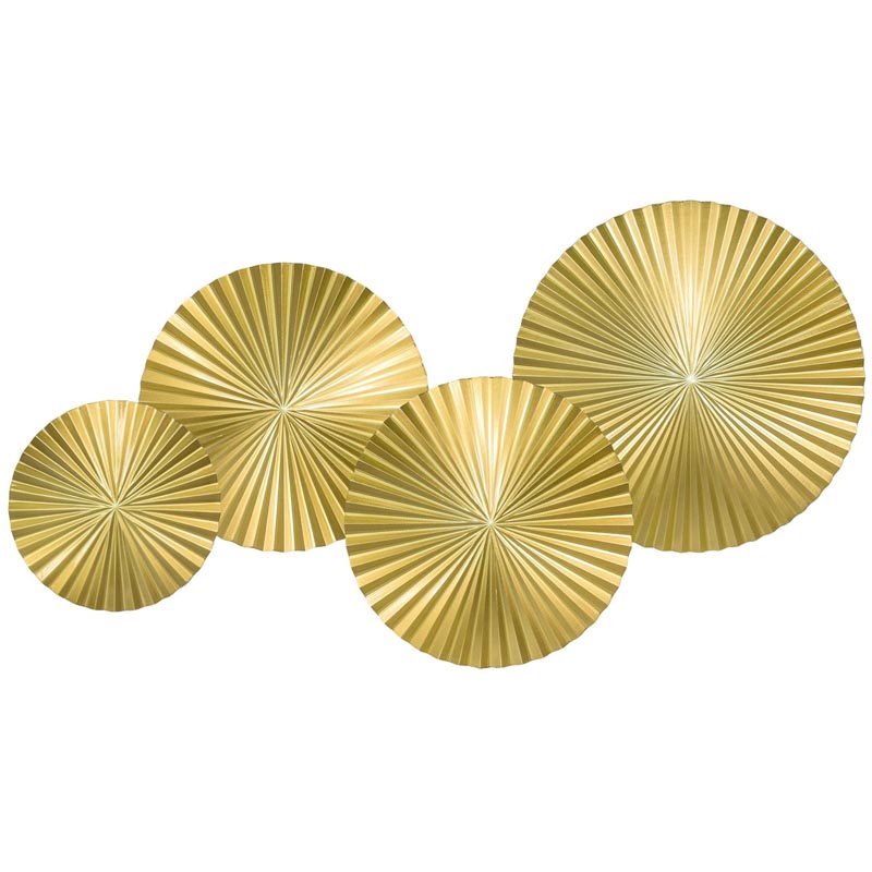 Арт-объект Apollo Gold Wall Plaque Disc 4 Золотой в Санкт-петербурге | Loft Concept 