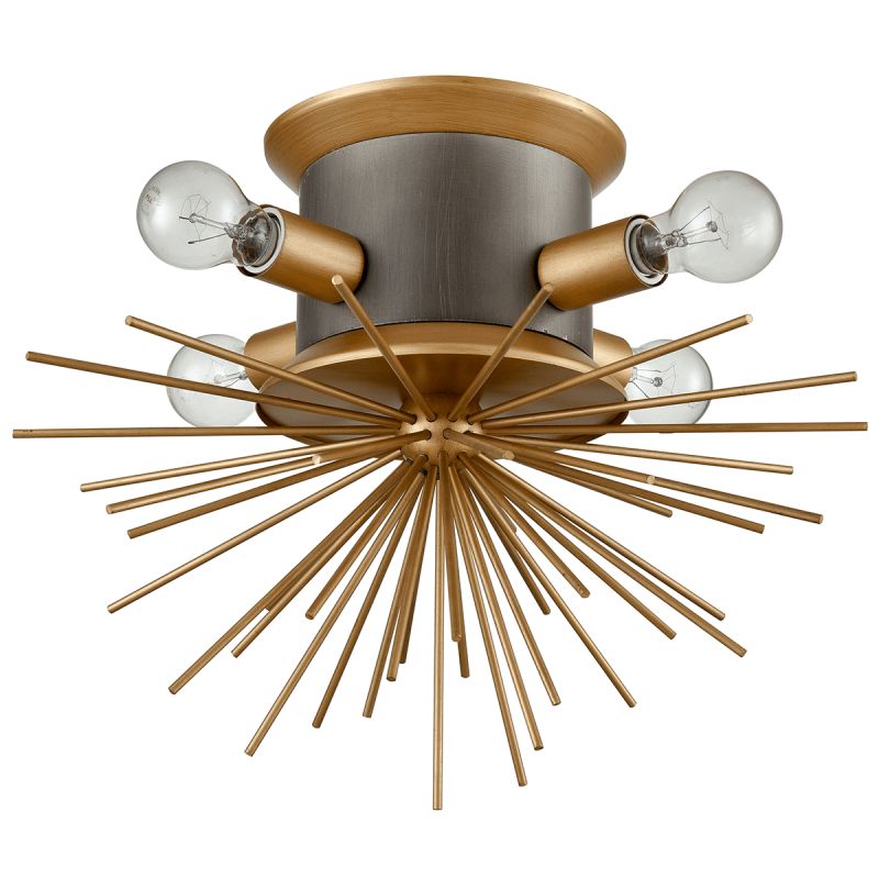 Потолочный светильник Hedgehog Brass Chandelier Латунь в Санкт-петербурге | Loft Concept 