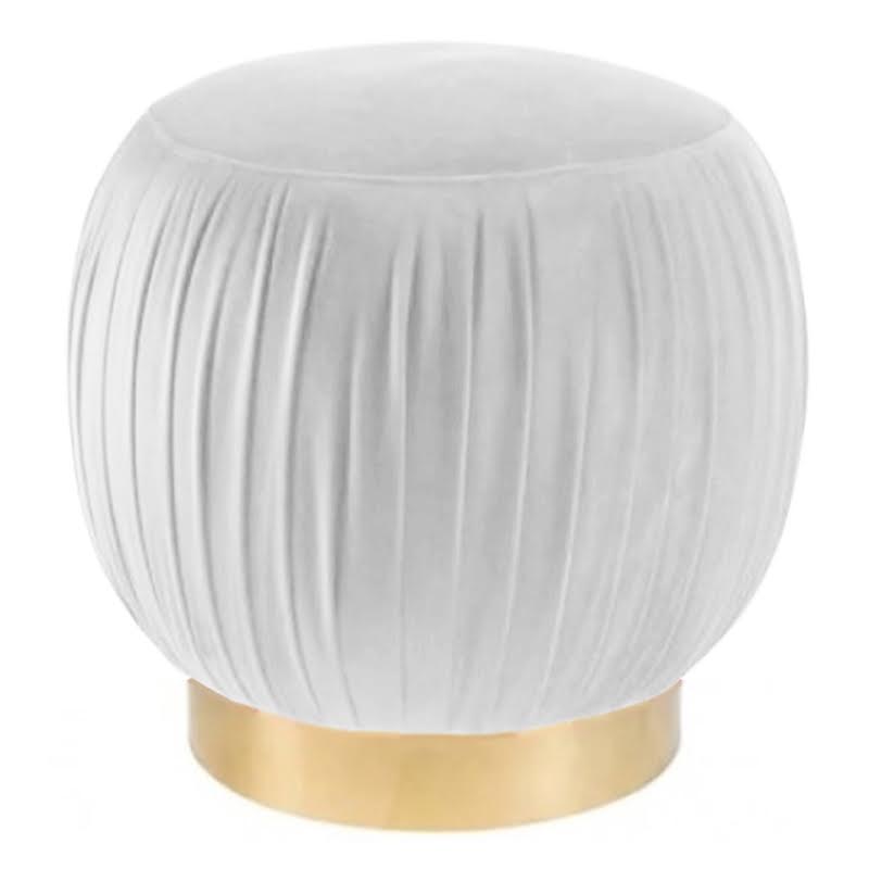 Оттоманка Art Deco Turban white Золотой в Санкт-петербурге | Loft Concept 