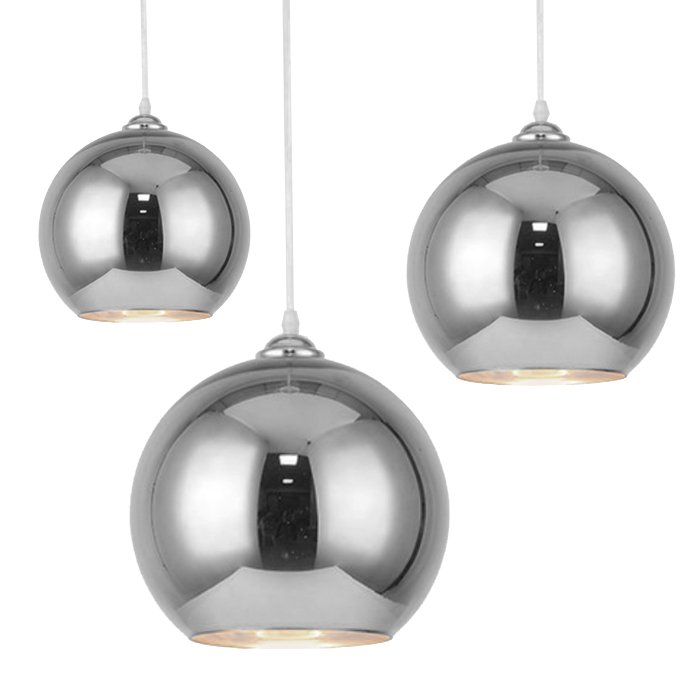 Подвесной светильник SILVER mirror shade modern pendant Хром в Санкт-петербурге | Loft Concept 