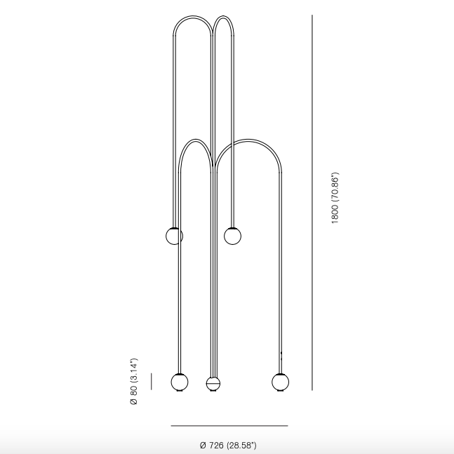 Торшер Michael Anastassiades Fontana Amorosa Crossette в Санкт-петербурге