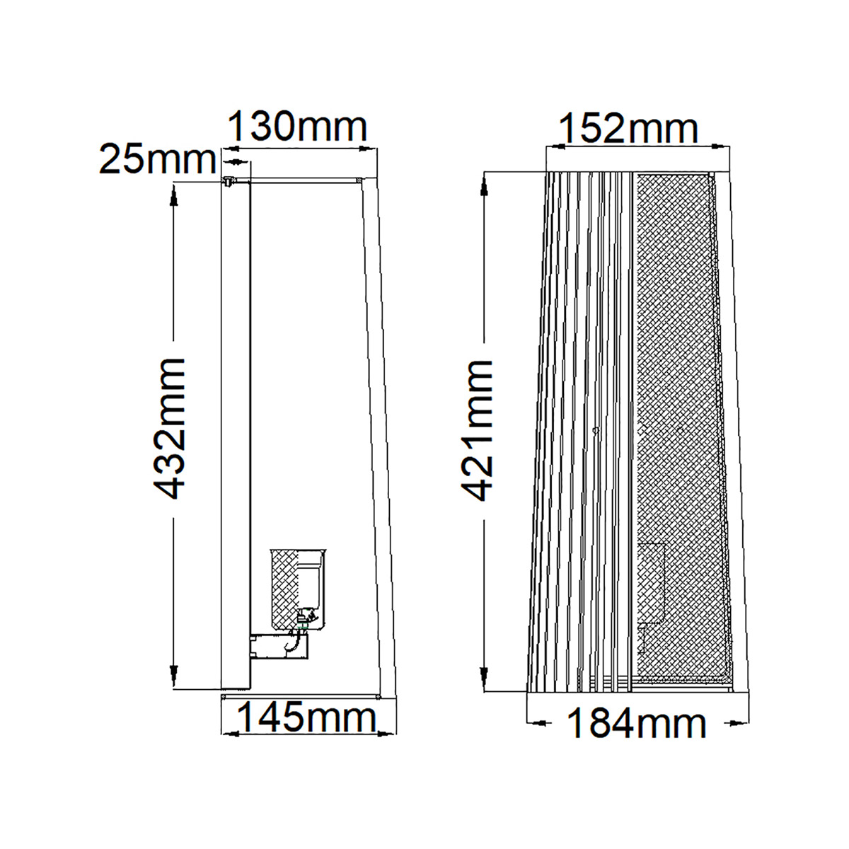 Бра с черными вертикальными линиями Kichler в Санкт-петербурге
