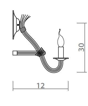 Бра Loft Rope Candle Bra в Санкт-петербурге