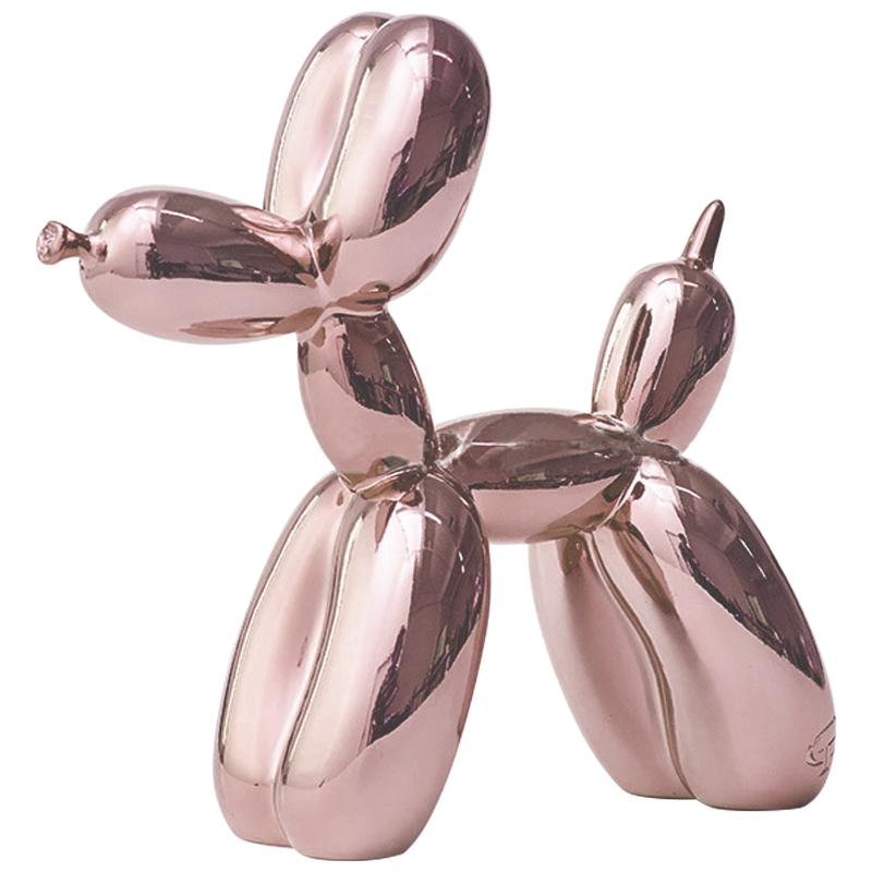 Статуэтка Jeff Koons Balloon Dog Chrome Pink Розовое золото в Санкт-петербурге | Loft Concept 