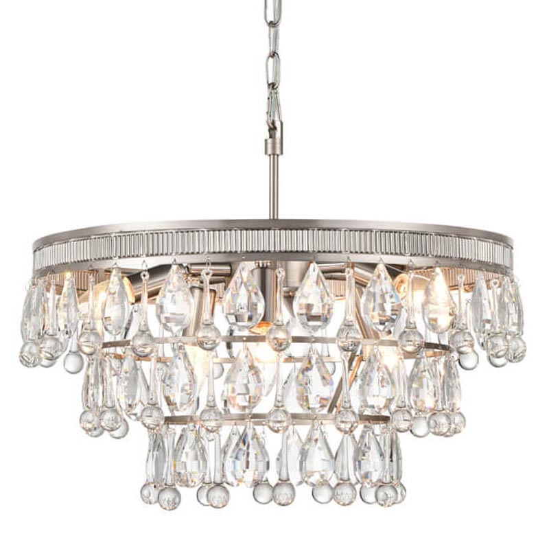 Люстра Freude Chandelier 50 Прозрачный (Transparent) Никель Сатин в Санкт-петербурге | Loft Concept 