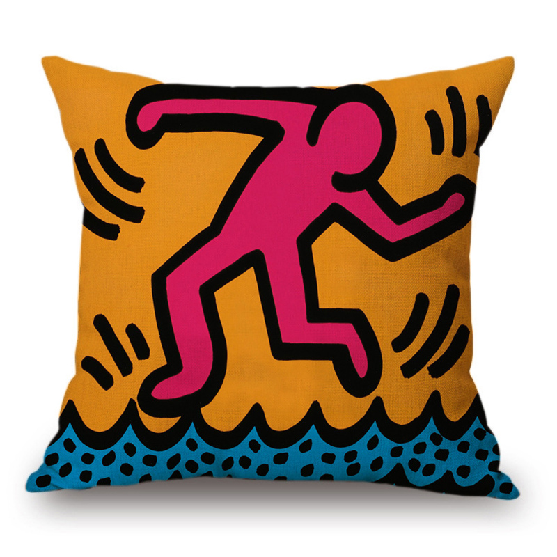 Подушка Keith Haring 4 Мульти в Санкт-петербурге | Loft Concept 