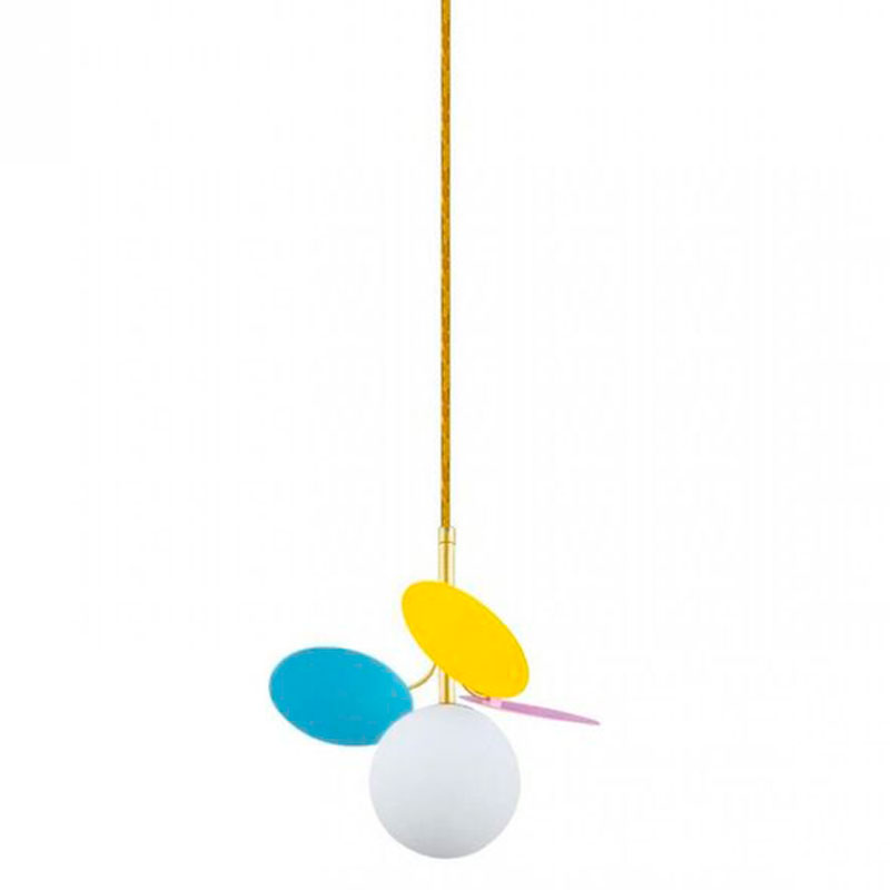 Подвесной светильник MATISSE Pendant One multicolor Мульти Золотой Белый в Санкт-петербурге | Loft Concept 