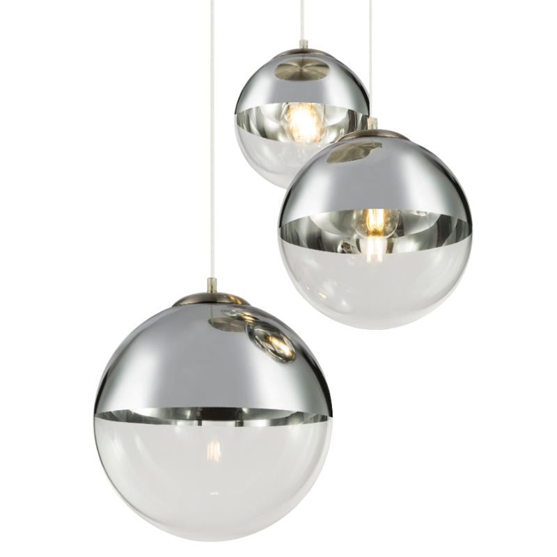 Светильник подвесной Mirror Ball Silver 1 плафон  Серебряный в Санкт-петербурге | Loft Concept 