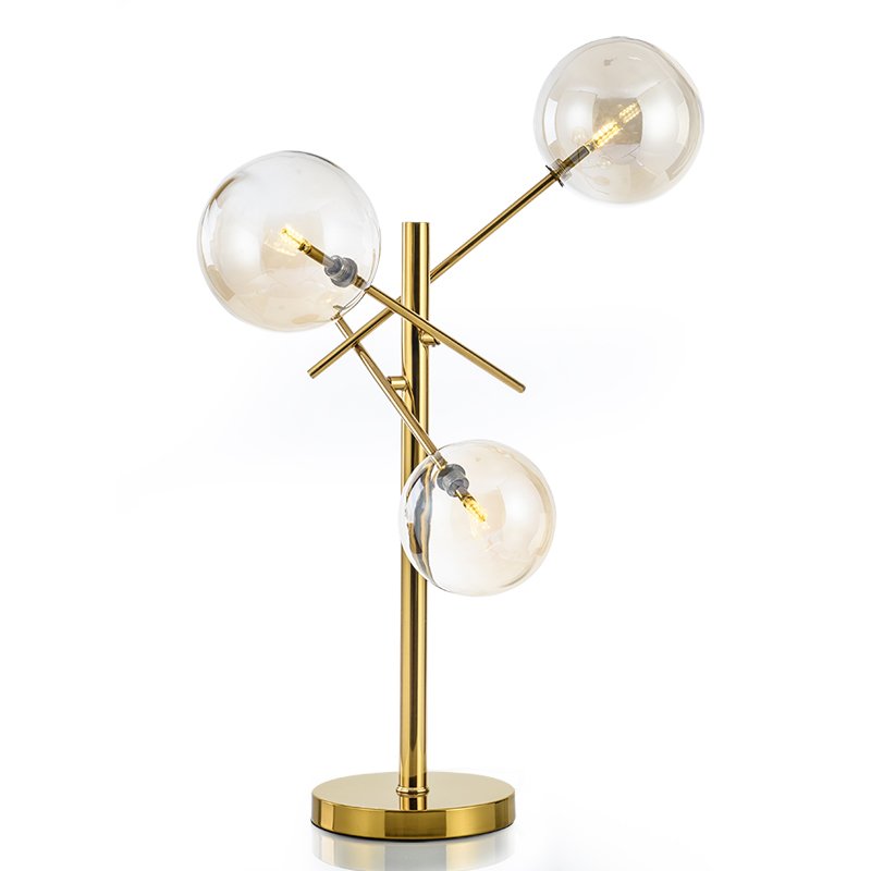 Настольная лампа Gallotti & Radice Bolle Table lamp Золотой Дымчатый (Smoke) в Санкт-петербурге | Loft Concept 