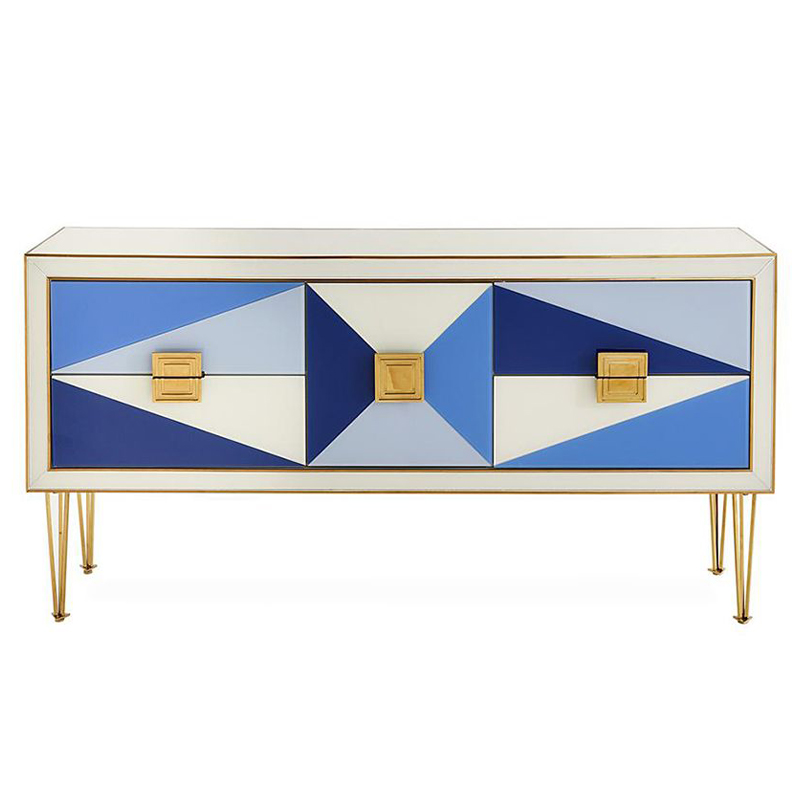 Комод JONATHAN ADLER HARLEQUIN CREDENZA - BLUE Мульти в Санкт-петербурге | Loft Concept 