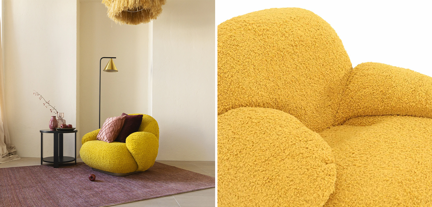 Кресло Chloe Yellow Armchair - фото №1