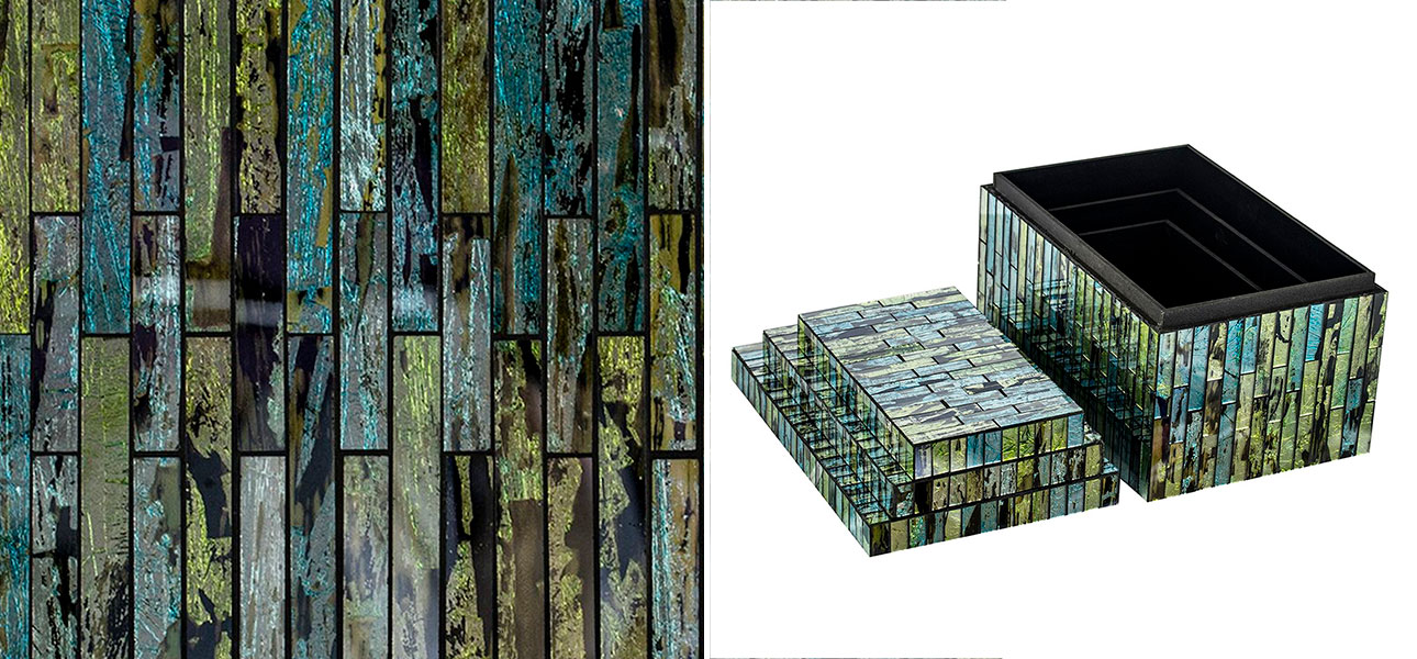 Шкатулка с крышкой с инкрустацией Трио Trio  - фото №3