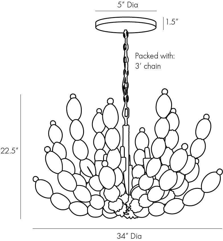 Люстра Arteriors INDI CHANDELIER в Санкт-петербурге