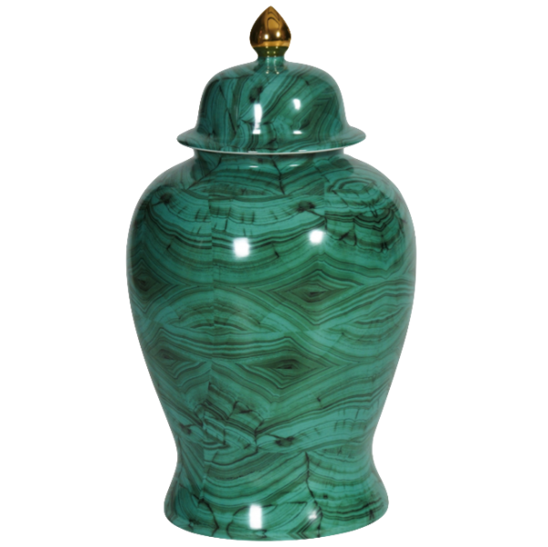 Ваза с крышкой Malachite Vase Малахит в Санкт-петербурге | Loft Concept 