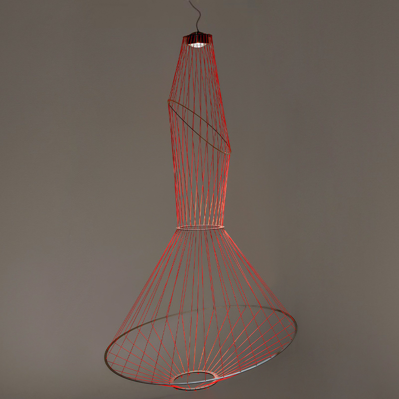 Люстра Light Threads Object Lighting Красный Черный в Санкт-петербурге | Loft Concept 