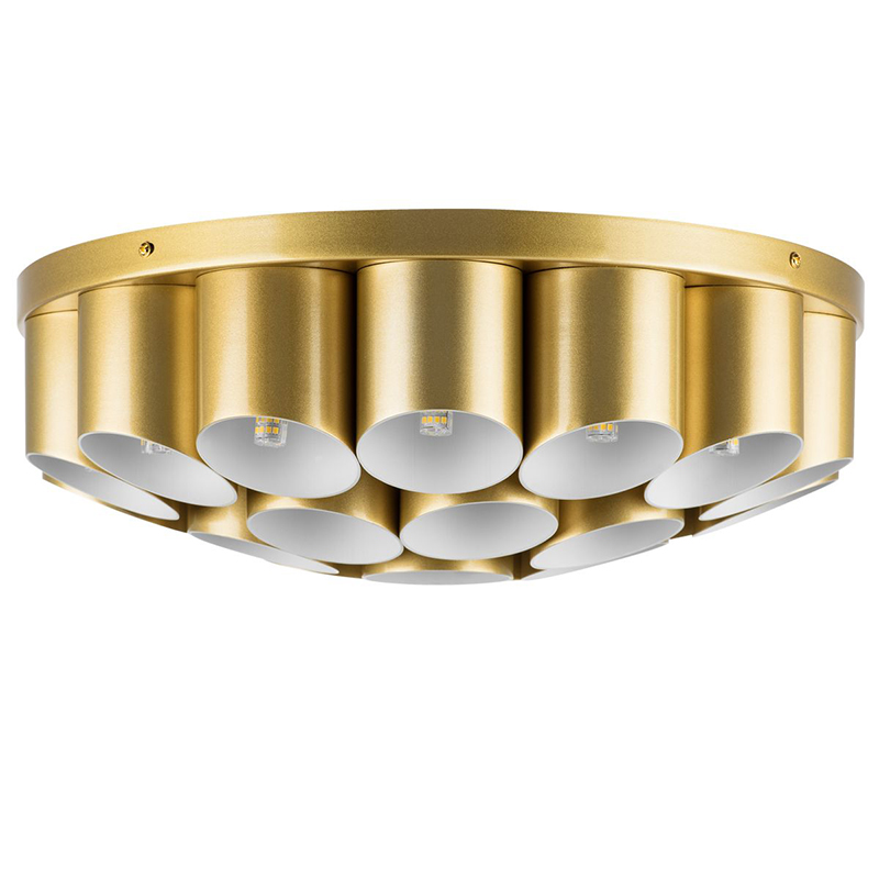 Потолочный светильник Garbi Gold Pipe Organ Ceiling Lamp 22 Золотой Белый в Санкт-петербурге | Loft Concept 