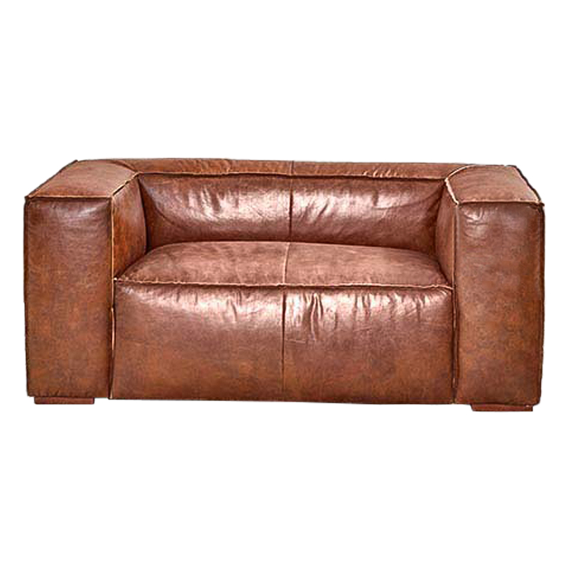 Диван Leather Softness Sofa Коричневый в Санкт-петербурге | Loft Concept 