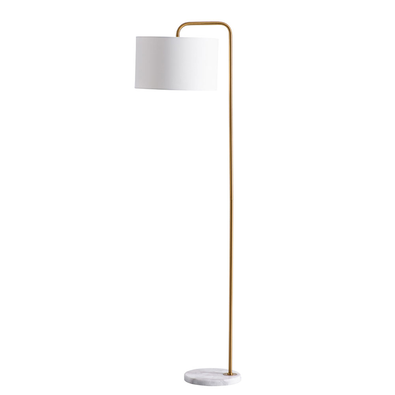 Торшер Randers Floor Lamp Белый Золотой в Санкт-петербурге | Loft Concept 