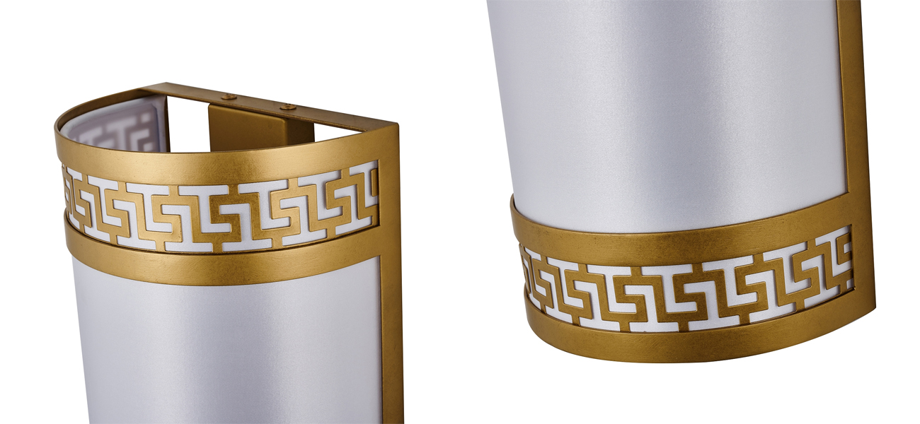 Бра с греческим орнаментом Miander Gold - фото