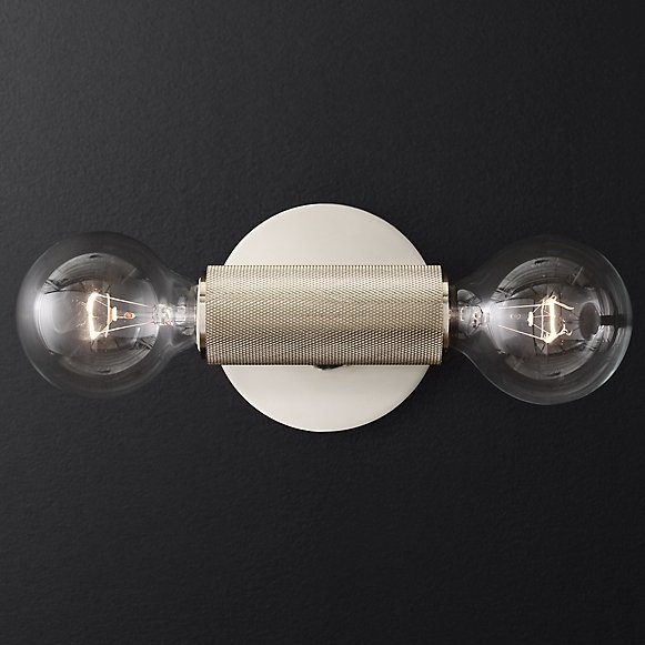 Бра RH Utilitaire Inline Sconce Silver Никель в Санкт-петербурге | Loft Concept 