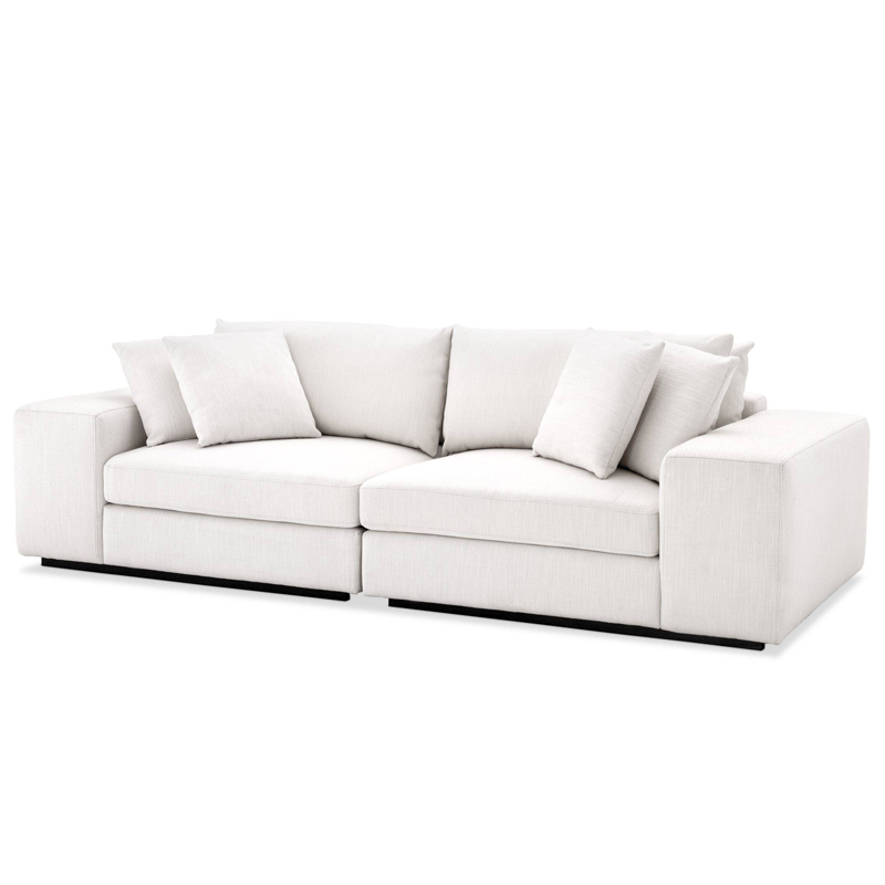 Диван Eichholtz Sofa Vista Grande white Белый Черный в Санкт-петербурге | Loft Concept 