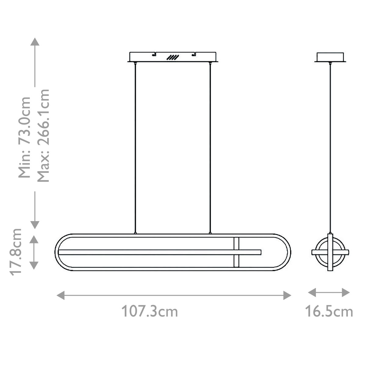 Подвесной светильник с вытянутой овальной формой Eurofase в Санкт-петербурге