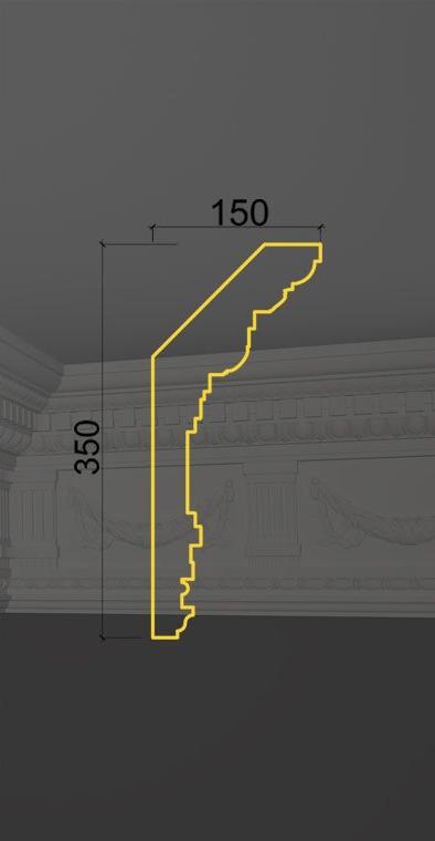 Карниз с орнаментом KO-27 в Санкт-петербурге