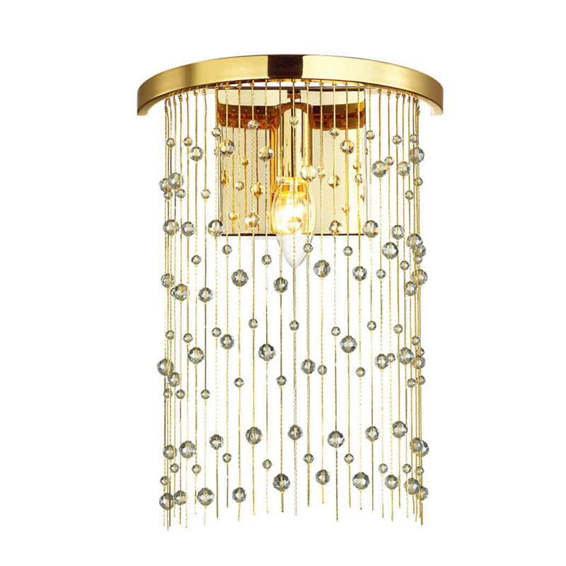 Бра Hailstorm Rain Wall lamp gold Прозрачный (Transparent) Золотой в Санкт-петербурге | Loft Concept 