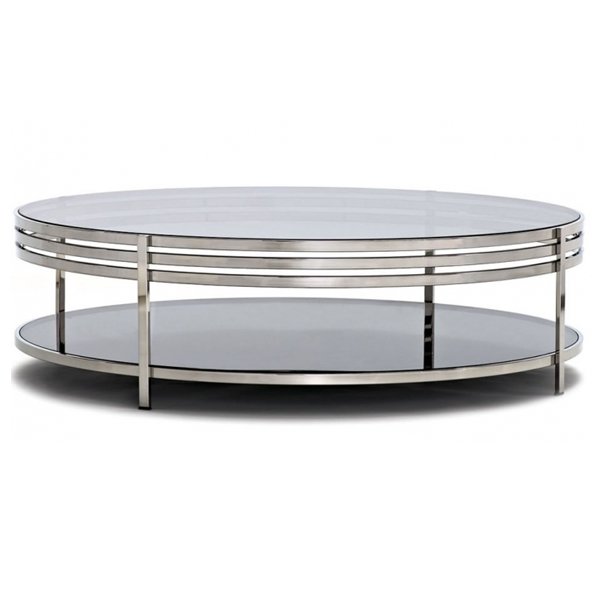 Столик Ula Round coffee table ULA002 Нержавеющая сталь в Санкт-петербурге | Loft Concept 