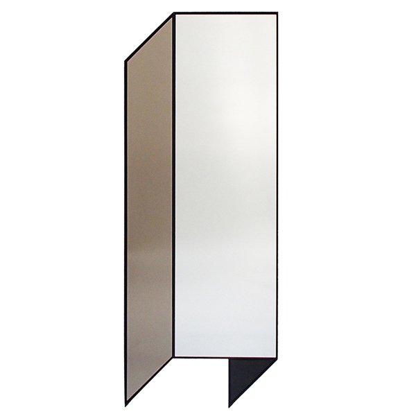 Зеркало Bower Fold Floor Shape Mirror Прозрачный Черный Серый в Санкт-петербурге | Loft Concept 