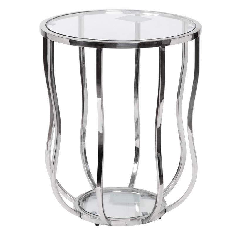 Приставной стол Fedric Side Table silver Серебряный в Санкт-петербурге | Loft Concept 