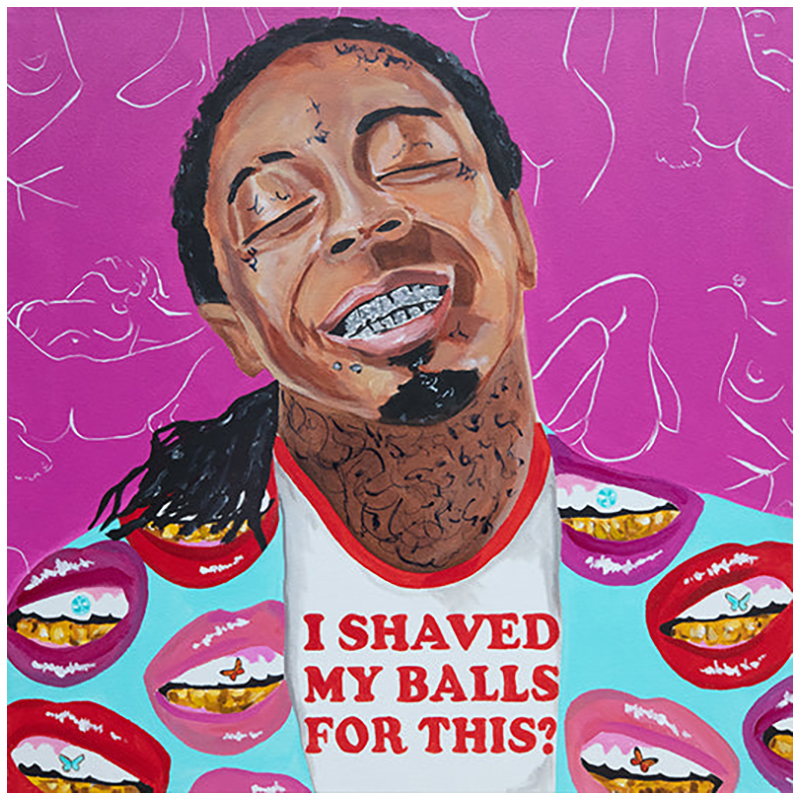 Картина Lil Wayne "I Shaved My Balls for This?" Мульти в Санкт-петербурге | Loft Concept 