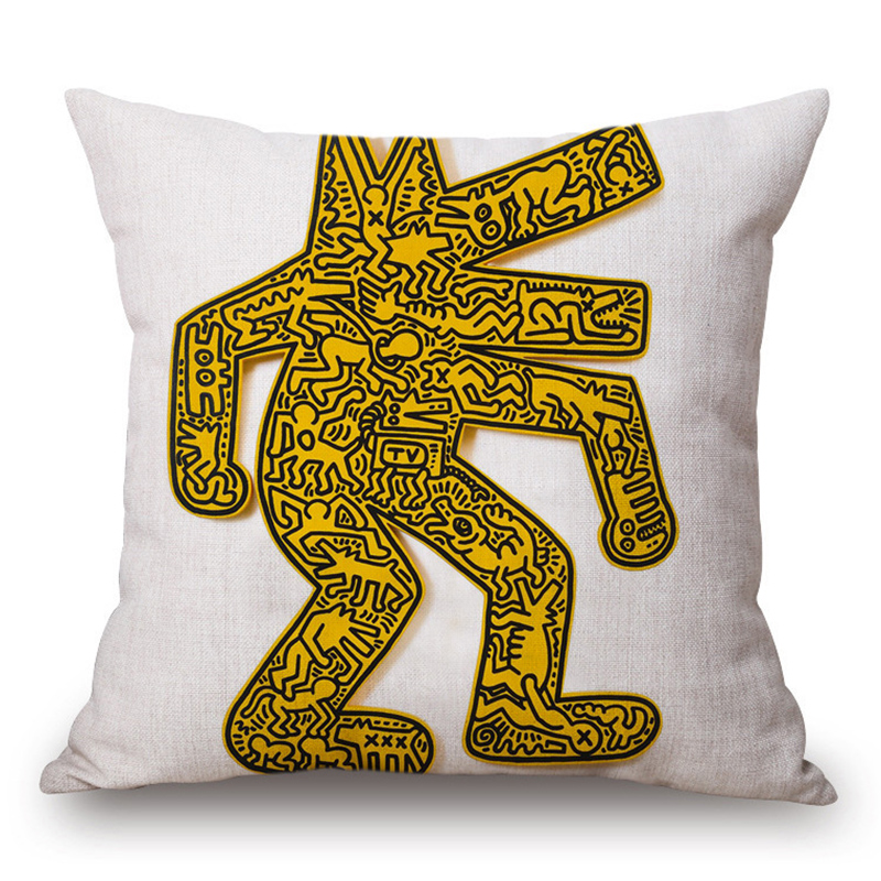 Подушка Keith Haring 14 Мульти в Санкт-петербурге | Loft Concept 