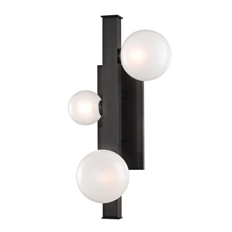 Бра Hudson Valley 8703-OB Mini Hinsdale 3 Light Wall Sconce Темная бронза в Санкт-петербурге | Loft Concept 