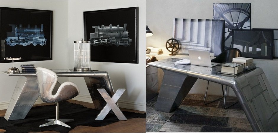 Рабочий стол Aviator desk Restoration Hardware  - фото №2