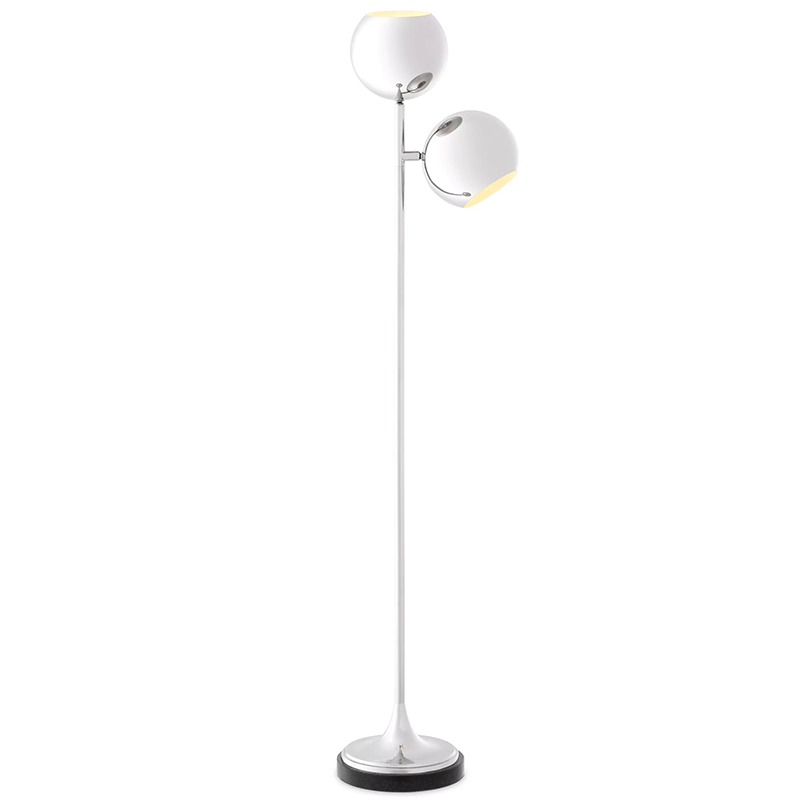 Торшер Eichholtz Floor Lamp Compton Nickel Никель в Санкт-петербурге | Loft Concept 