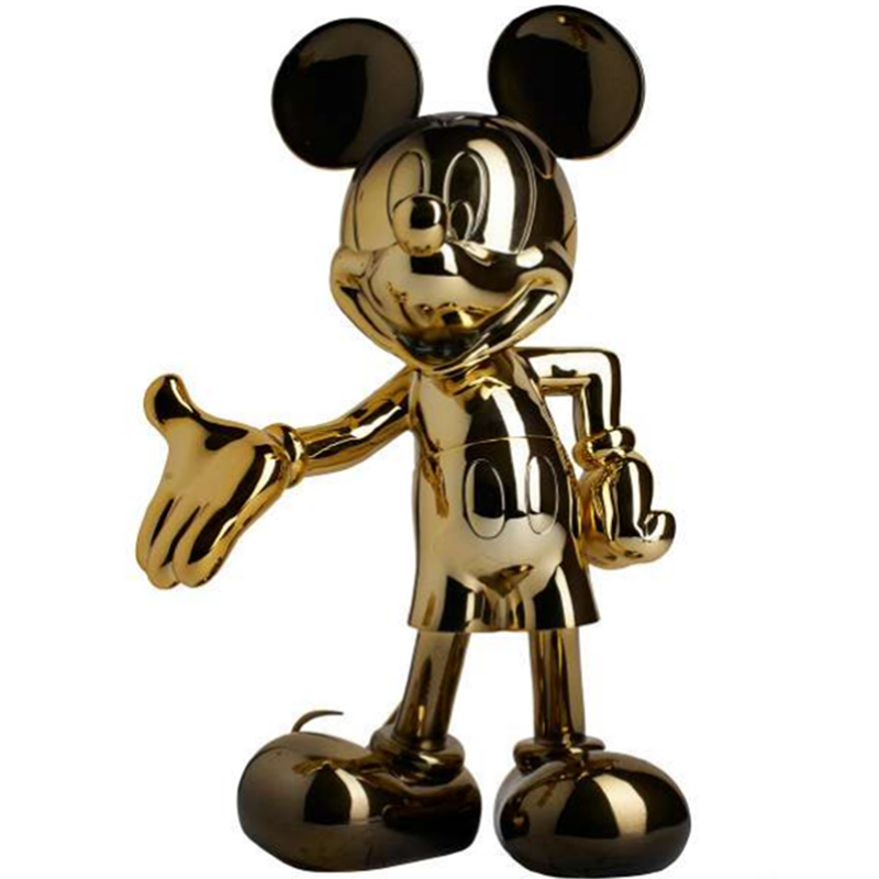 Статуэтка Mickey Mouse statuette gold Глянцевое золото Черный в Санкт-петербурге | Loft Concept 