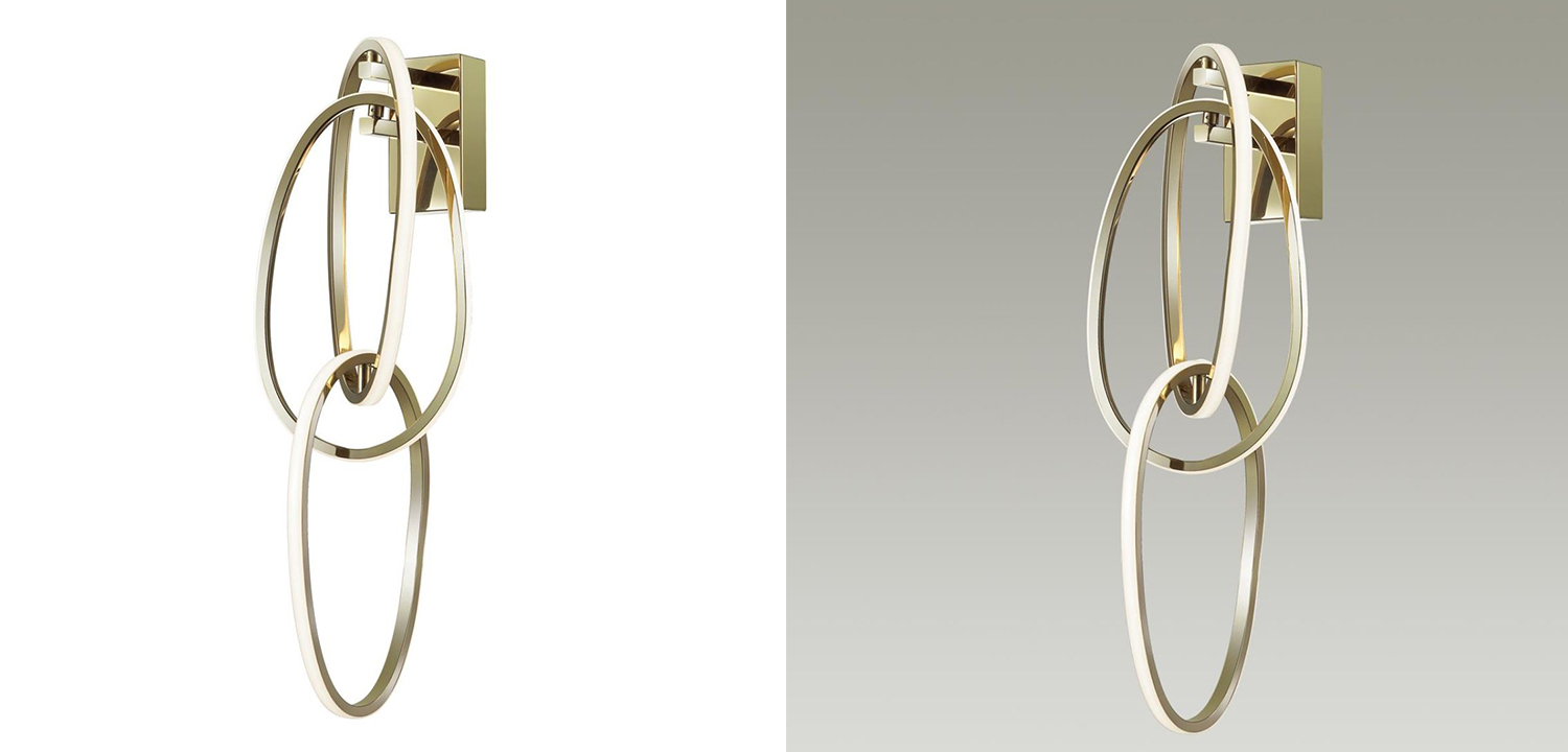 Бра 3 Chain Link Gold - фото