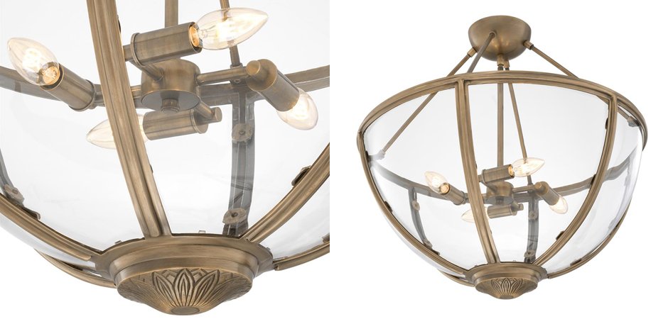 Потолочный светильник Eichholtz Ceiling Lamp Deveraux Antique brass - Loft-Concept в Санкт-петербурге