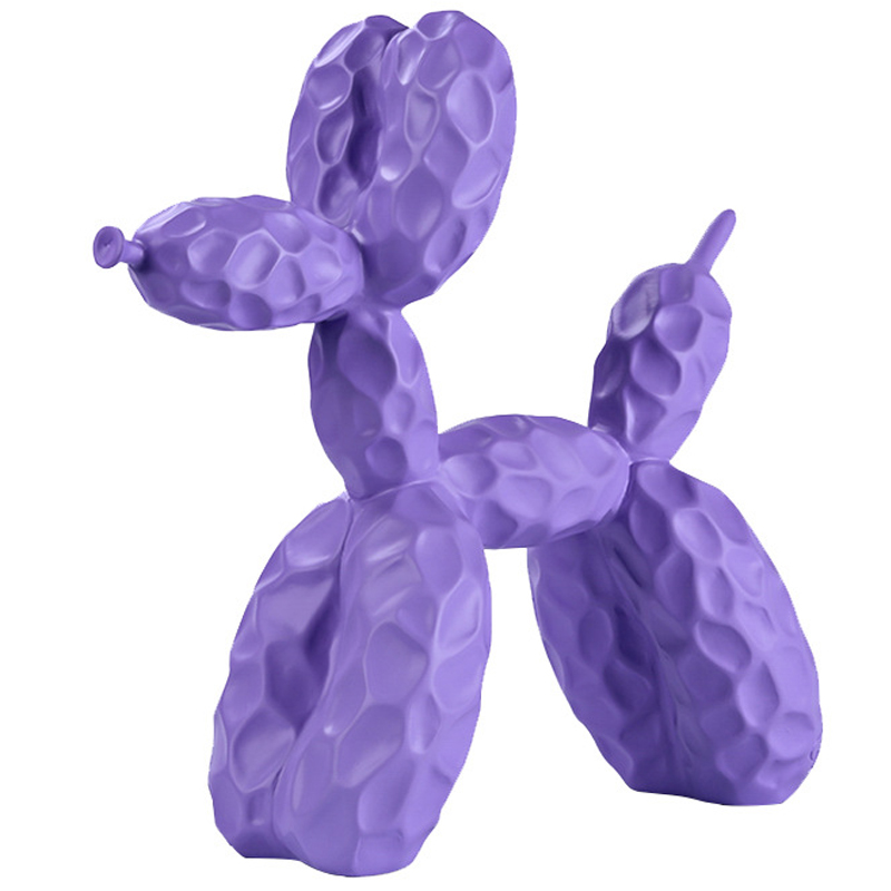 Статуэтка Jeff Koons Balloon Dog Crumpled Lilac Сиреневый в Санкт-петербурге | Loft Concept 