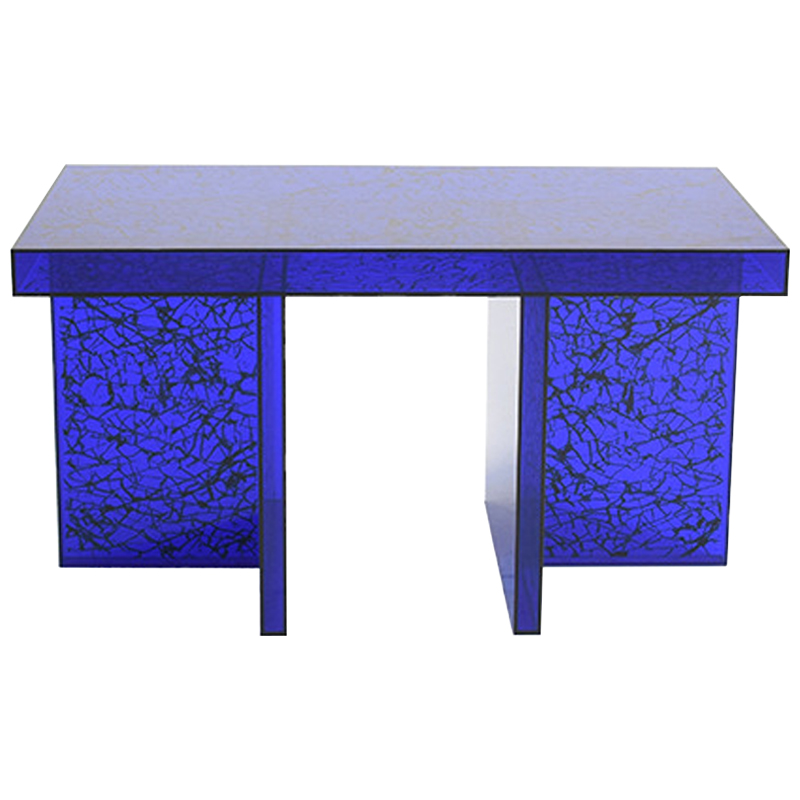 Кофейный стол Acrylic Blue Gerald Coffee Table Синий Черный в Санкт-петербурге | Loft Concept 